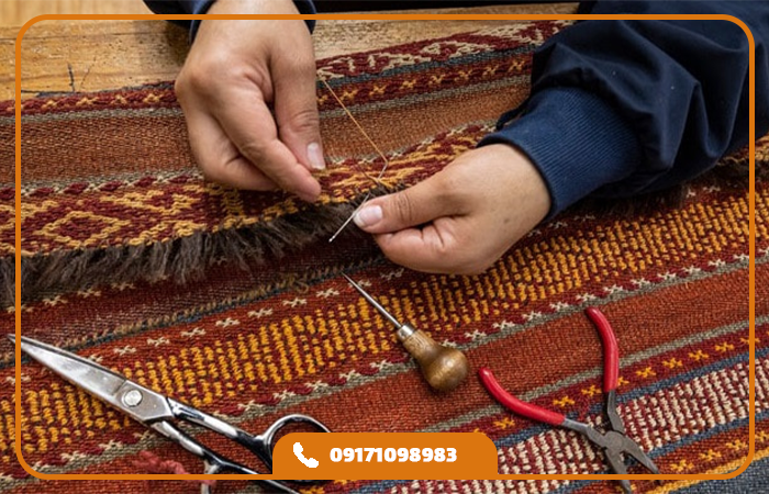 پرداخت دقیق و ظریف فرش دستباف در شیراز